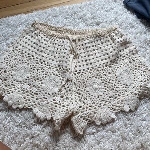 Crochet shorts